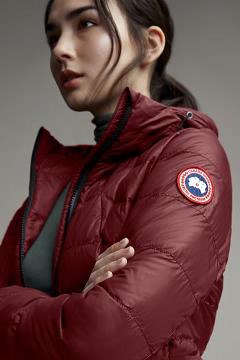 Chamarras Canada Goose Mujer Mexico - Abbott Chaqueta De Plumas Rojos PQ1058934